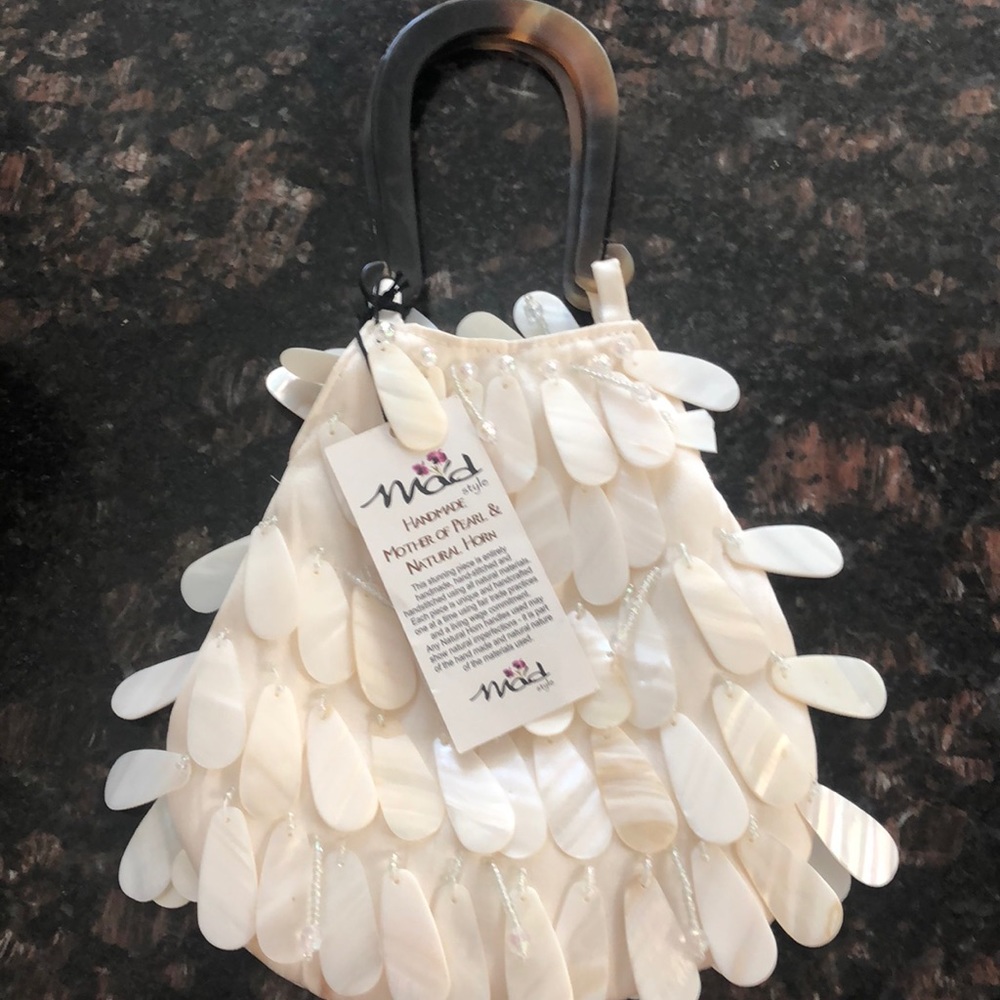 Mother of pearl shell purse